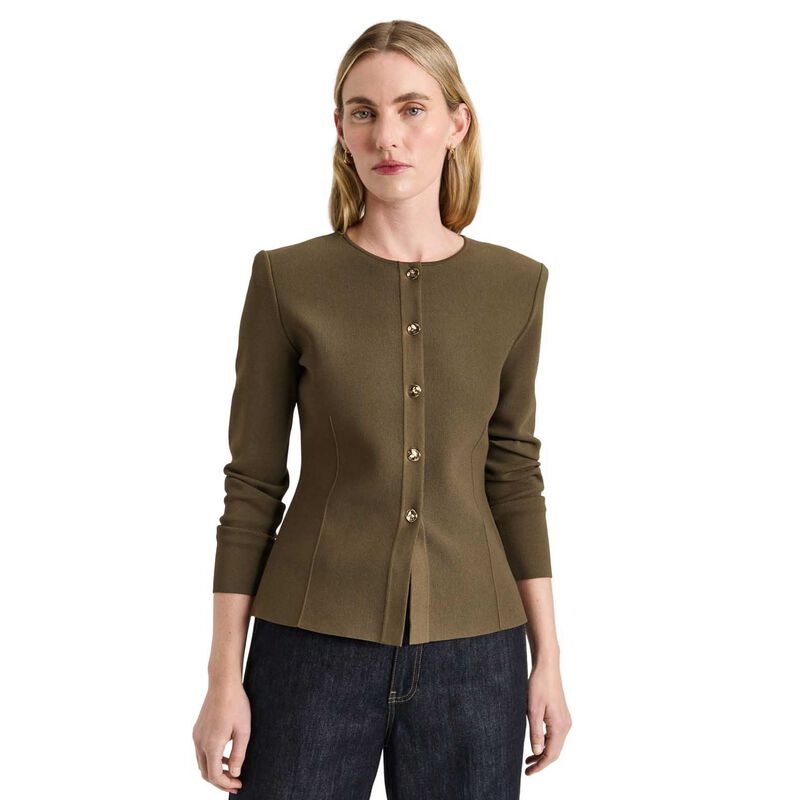 Veronika Maine Milano Round Neck Jacket image number 0